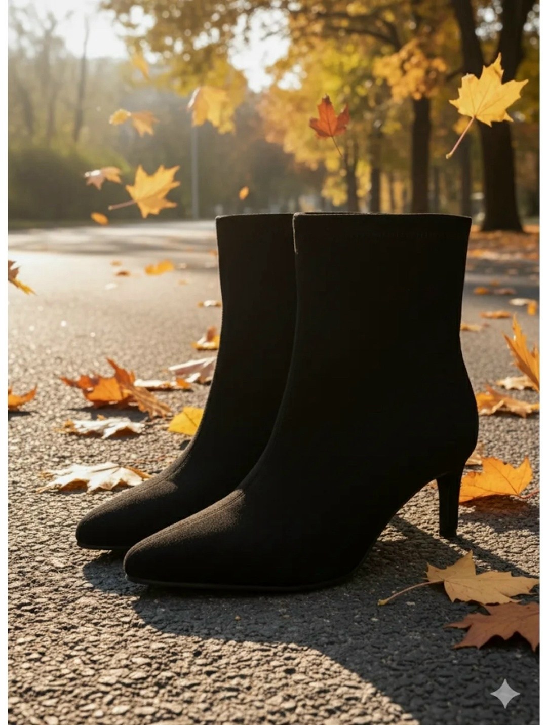 ,женские ботильоны,замшевые ботильоны,черные ботильоны,ботильоны на каблуке