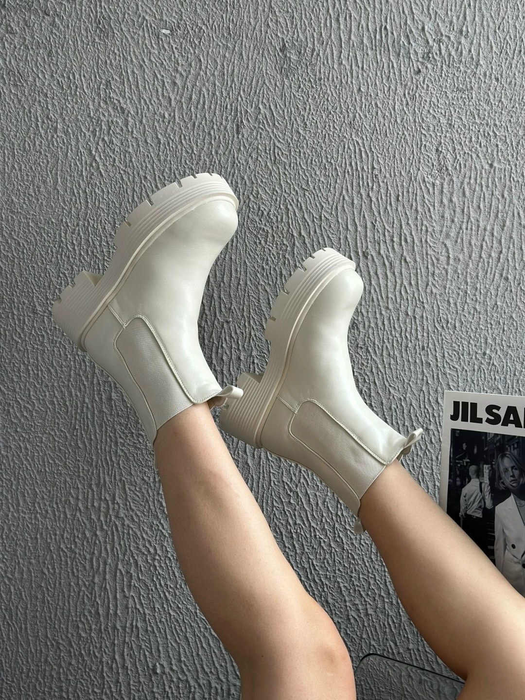 ,ботинки женские,ботинки челси женские бежевые,полусапожки на платформе,женская