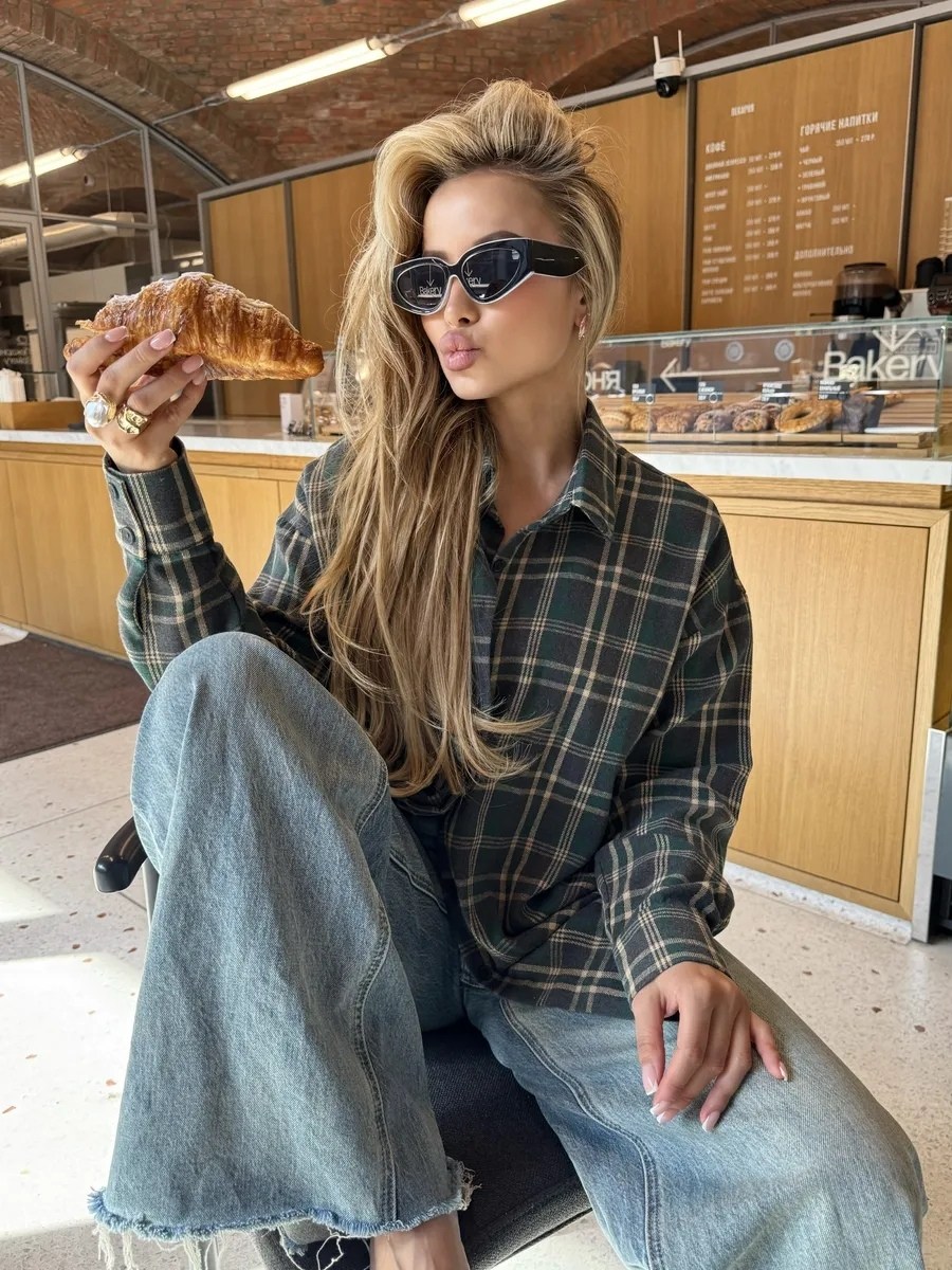 женская рубашка в клетку,женская рубашка в клетку оверсайз,рубашка клетчатая,оверсайз рубашка в клетку,клетчатая рубашка женская