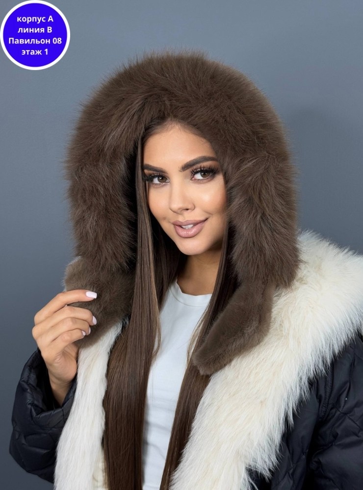 меховая шапка,женская меховая шапка,шапка с шарфом,шарфы для женщин,капор с мехом