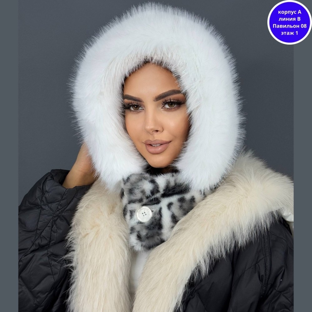 шапка с шарфом,женская меховая шапка,меховая шапка,шарфы для женщин,шапка зимняя модная