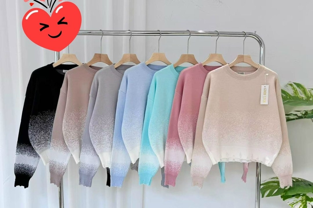 свитер градиент,кофта женская,свитера женские,джемпер с градиентом,свитер для женщин