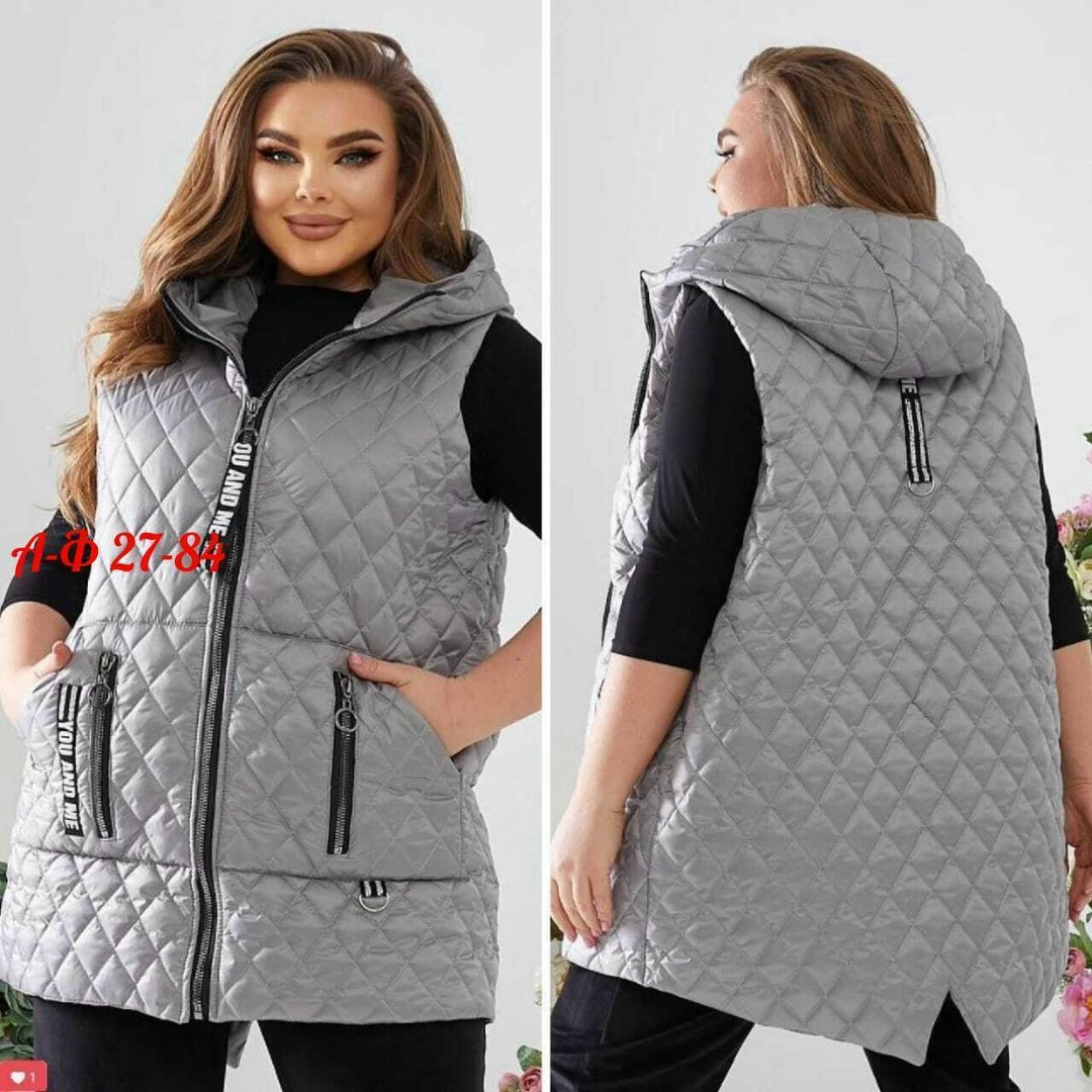 стеганый жилет больших размеров,женская жилетка больших размеров,жилетка женская демисезонная,демисезонная жилетка,жилет на синтепоне
