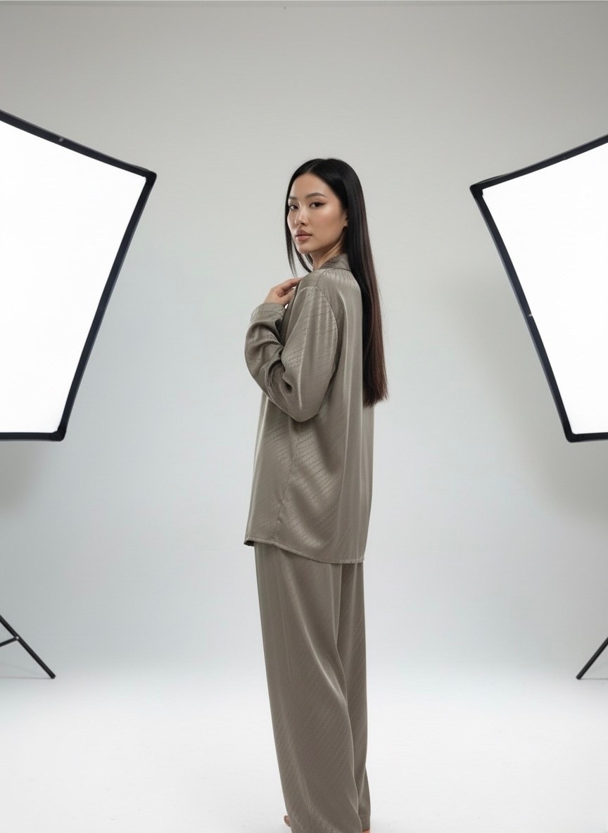 костюмы брючные,шелковый костюм в пижамном стиле,атласный костюм женский в пижамном стиле,костюм женский в пижамном стиле,шелковый брючный костюм