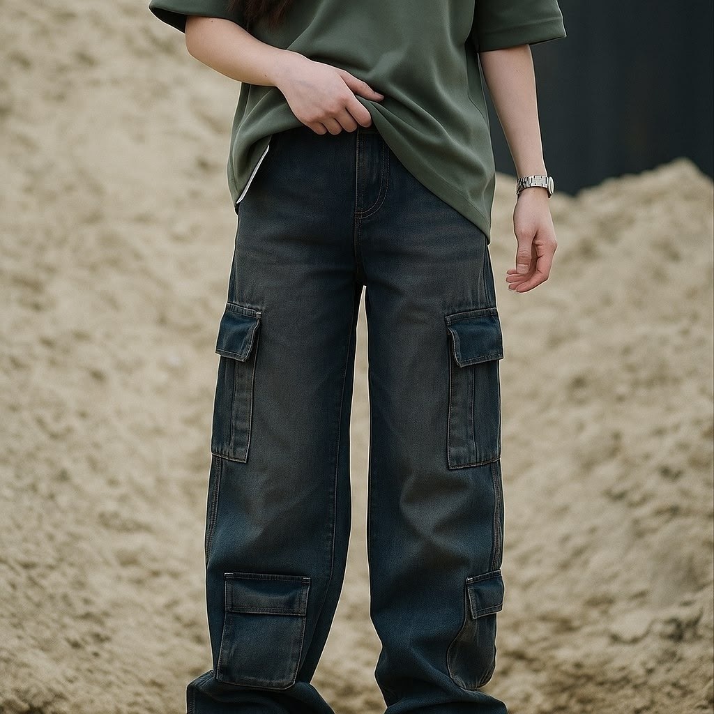 джинсы карго женские широкие,джинсы карго,джинсы карго женские,широкие джинсы карго,джинсовые брюки карго