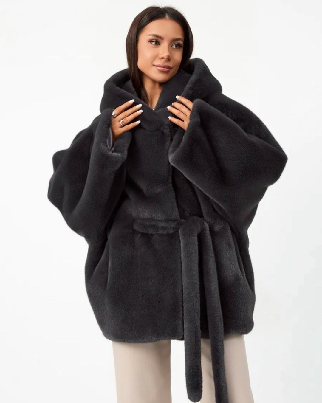 шуба искусственная,шуба искусственная из экомеха под норку,женская норковая шуба,шуба из экомеха,шубка