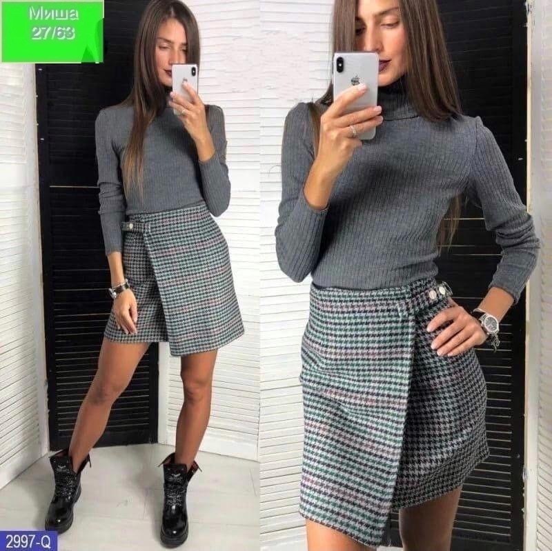 юбка твидовая мини,юбка с кофтой,юбка,женский юбки,юбка стильная
