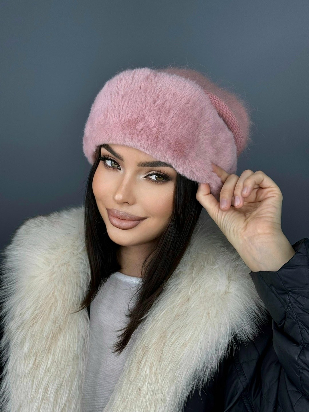 шапка зимняя меховая,шапка женская,шапка с натуральным мехом,женская меховая шапка,шапка меховая