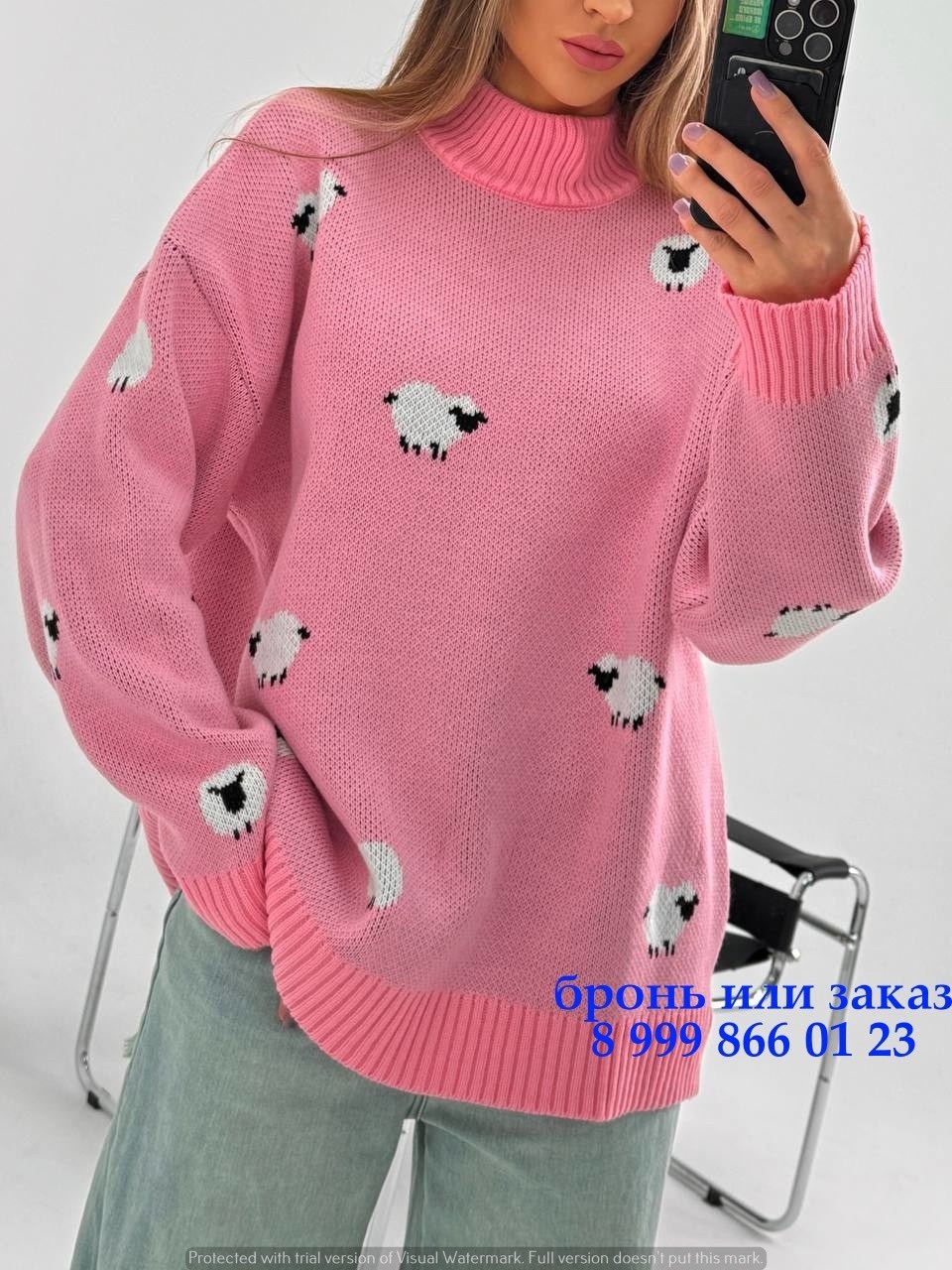 свитера женские,кофта свитер,розовый свитер,вязаные свитера,свитер с овечками