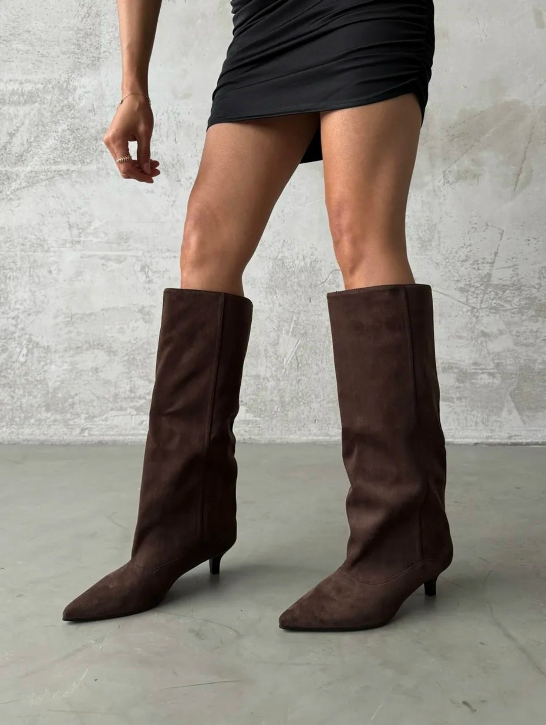 замшевые сапоги,элегантные сапоги,высокие сапоги,сапоги из натуральной замши,коричневые сапоги