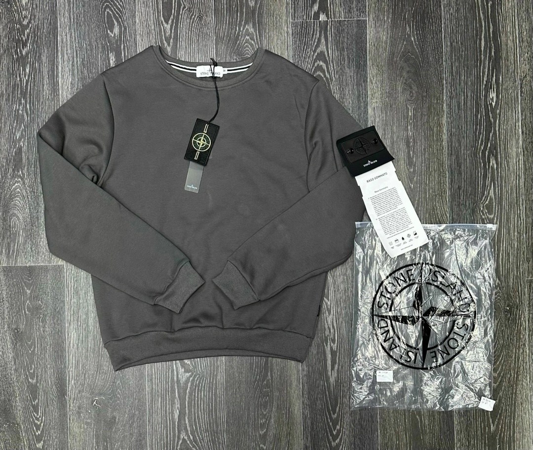 свитшот стон айленд,свитшот stone island,стон айленд кофта,свитшот мужской stone island,серый свитшот