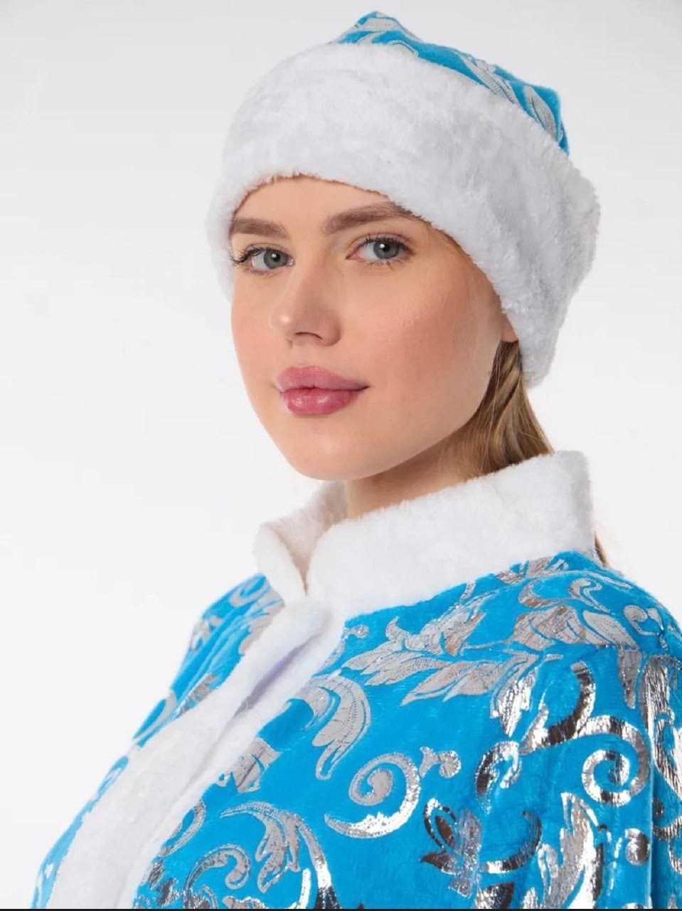 костюм снегурочки велюровый,взрослый костюм снегурочки,костюмы снегурочки,костюм снегурочка премиум взрослая,снегурочка костюм