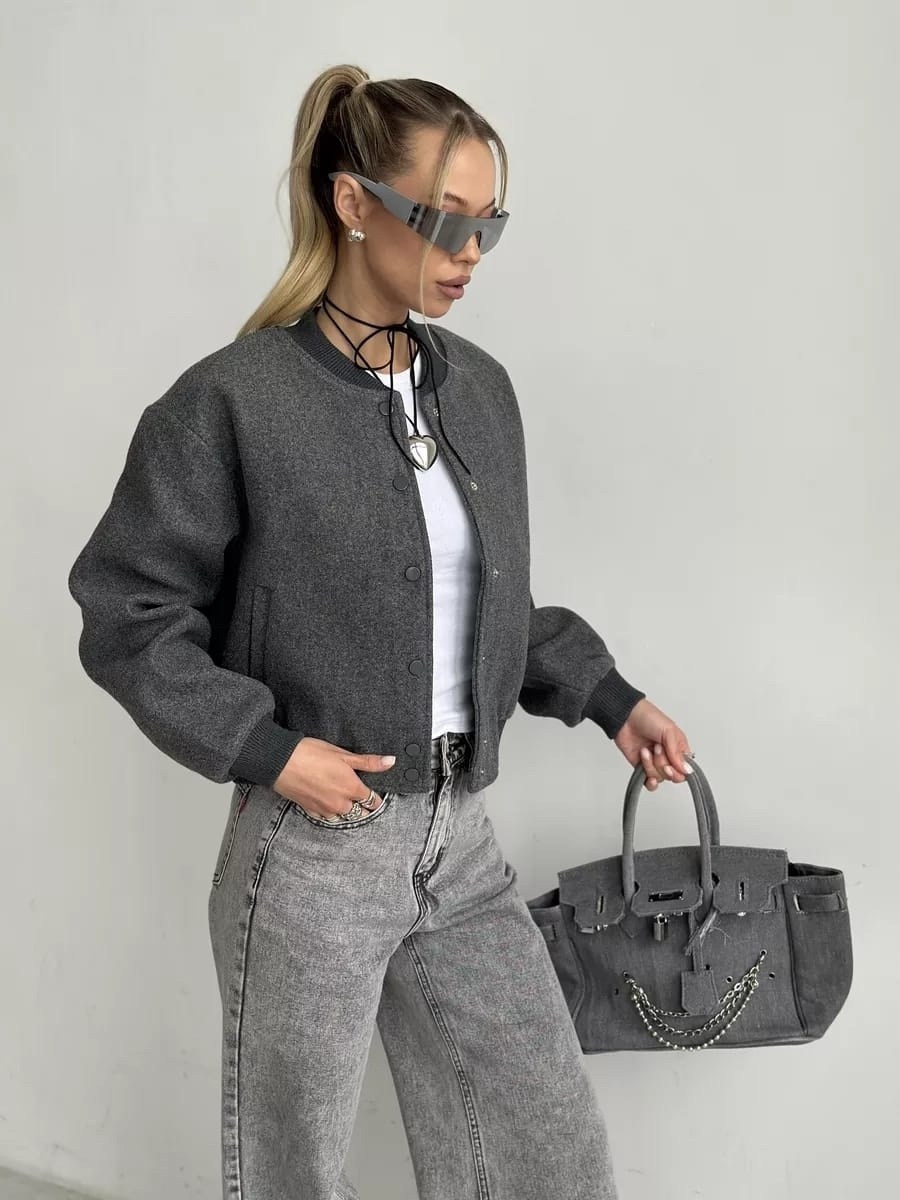 бомбер женский оверсайз,куртка бомбер оверсайз весенний шерстяной,куртка бомбер,бомбер серый,куртка бомбер женская