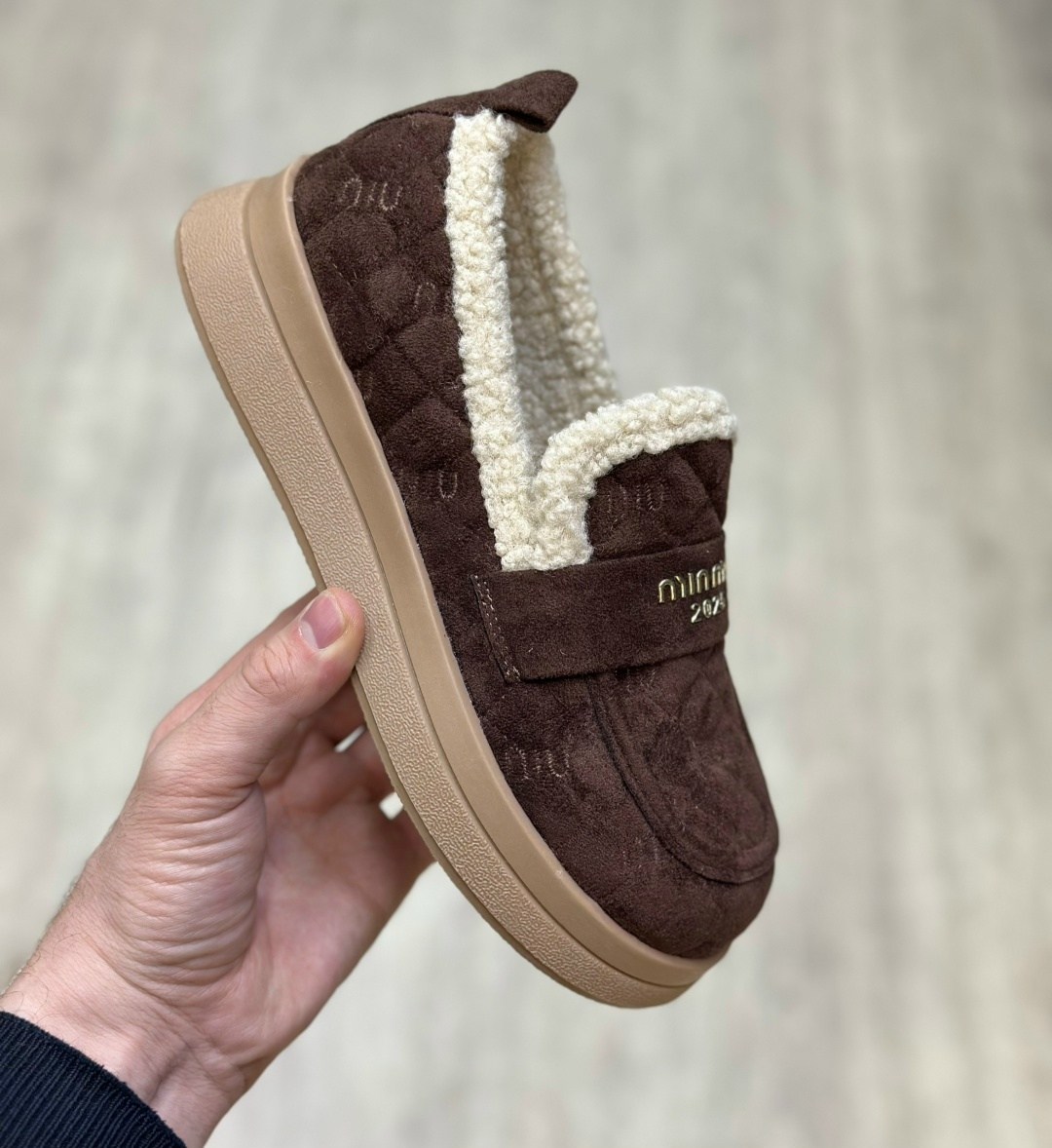 ,женская ,женская зимняя ,повседневная ,лоферы зимние женские