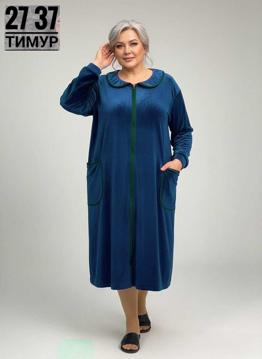 халат женский велюровый,халат женский,халат женский велюровый на молнии,халат велюровый,халат велюровый женский на молнии длинный