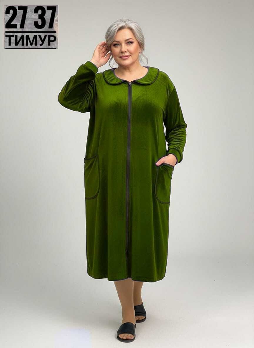 халат женский велюровый,халат женский,халат женский велюровый на молнии,халат велюровый,халат велюровый женский на молнии длинный