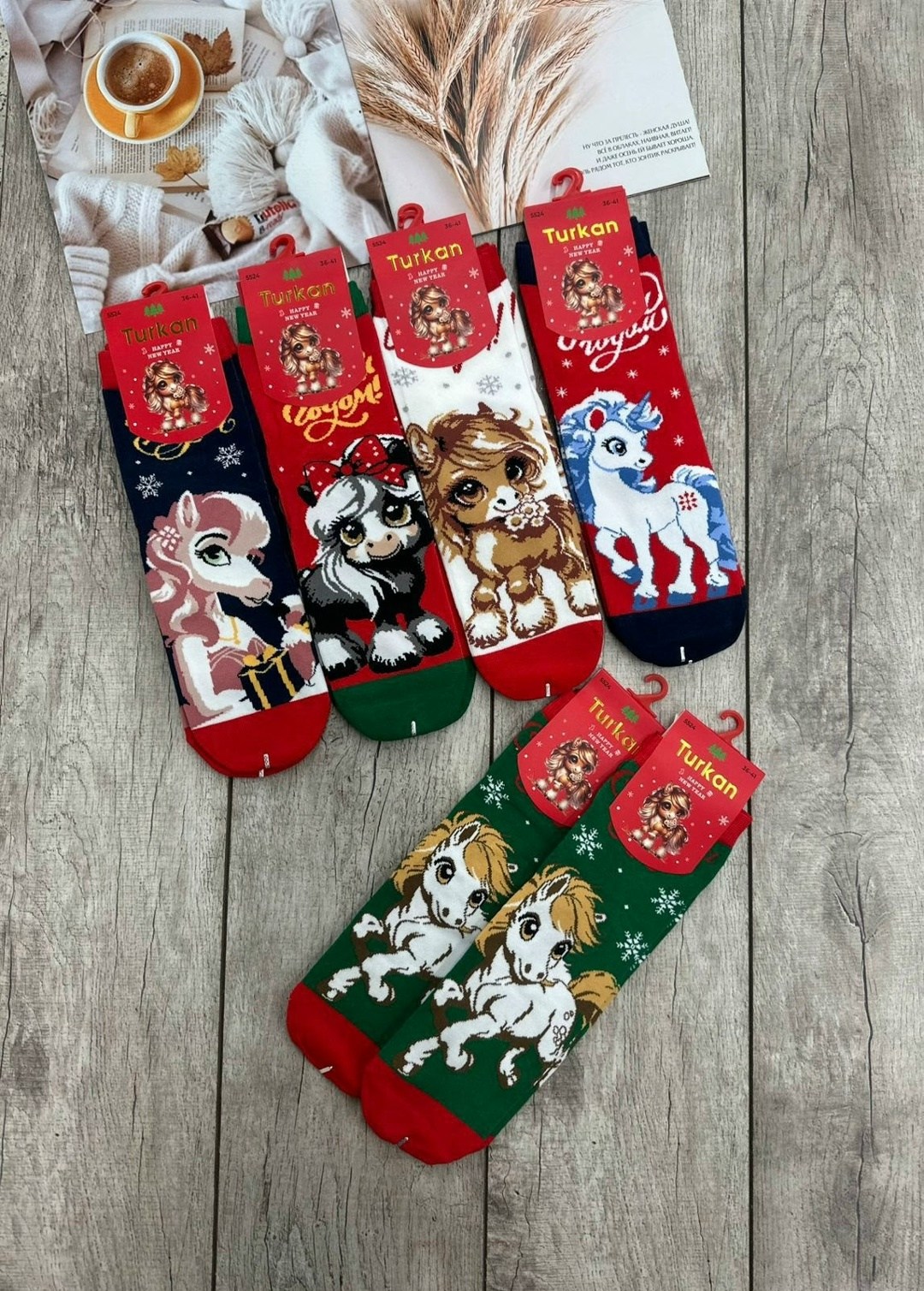 носки новогодние женские,новогодние носки,носки женские,набор новогодние носки,носки женские turkan