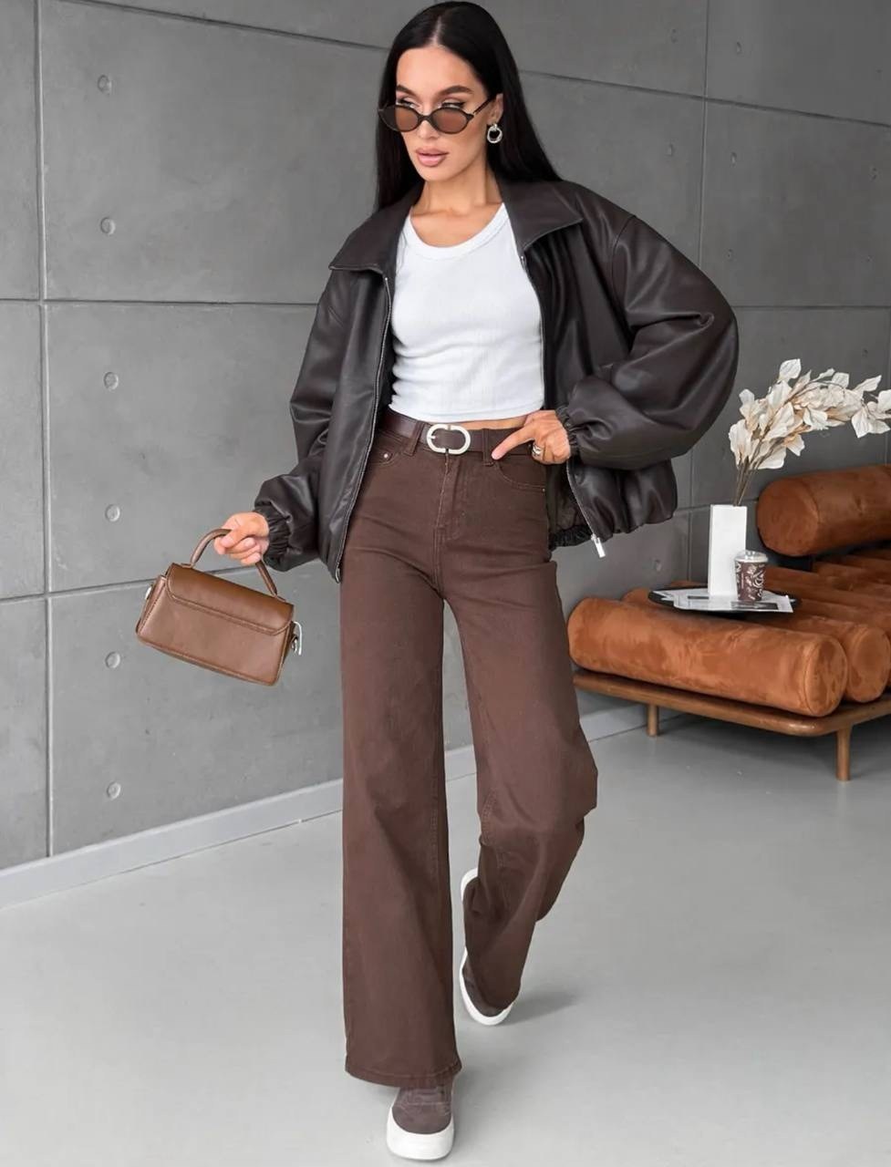 брюки джинсы,коричневые джинсы,коричневые джинсы женские,коричневые джинсы широкие,широкие джинсы