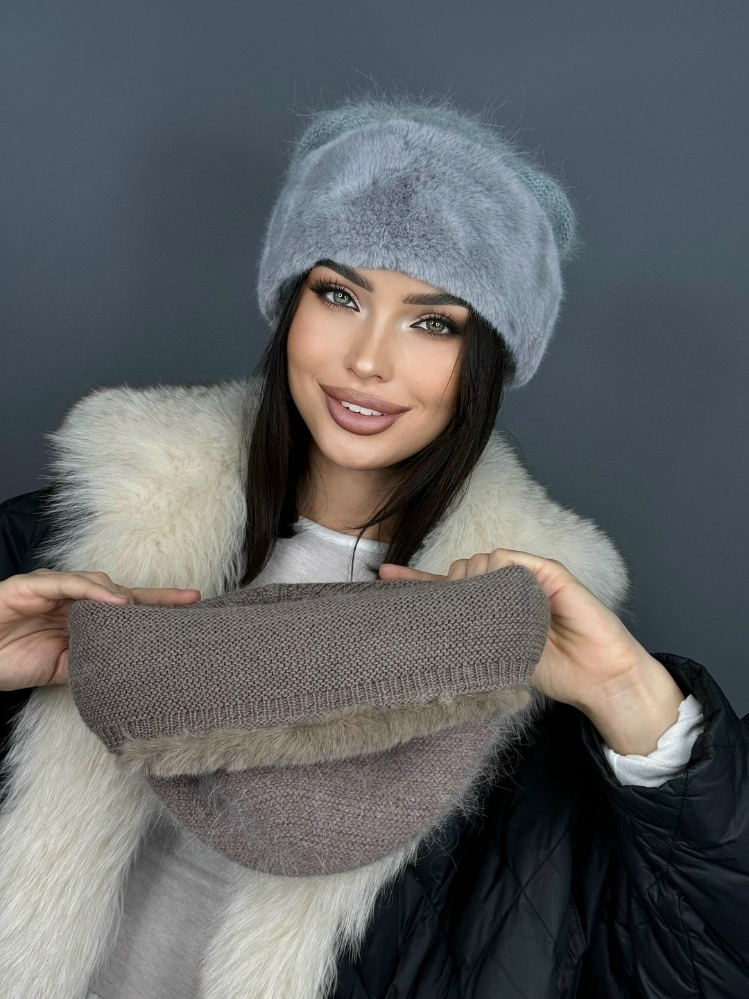 шапка зимняя меховая,шапка женская,шапка с натуральным мехом,женская меховая шапка,шапка меховая