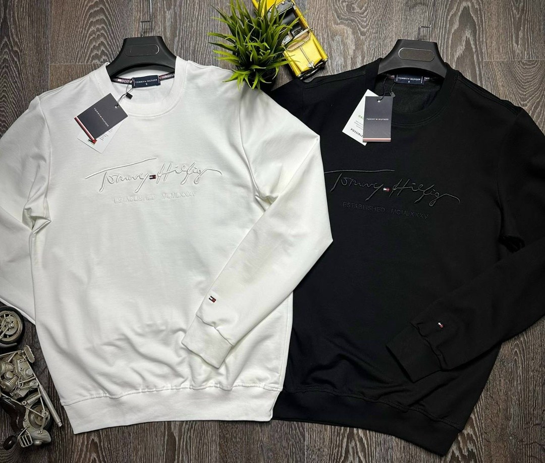 свитшот мужской tommy hilfiger,толстовка томми хилфигер белая,свитшот tommy hilfiger,брендовые свитшоты,свитшот джемпер