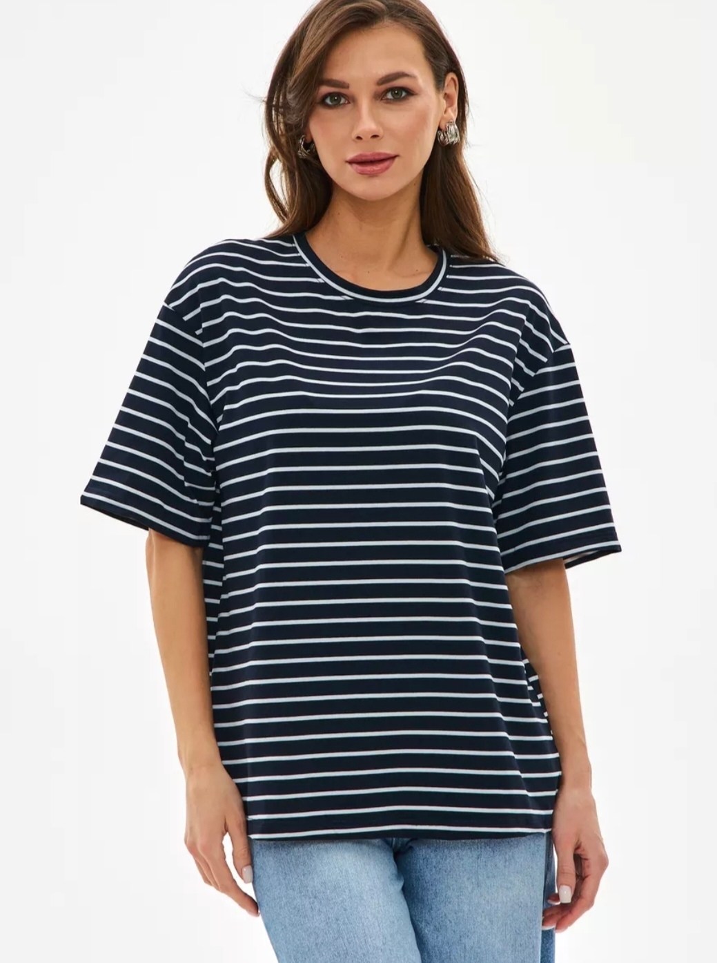 тельняшка красная,женская футболка,футболки в полоску,футболка трикотажная,футболки оверсайз