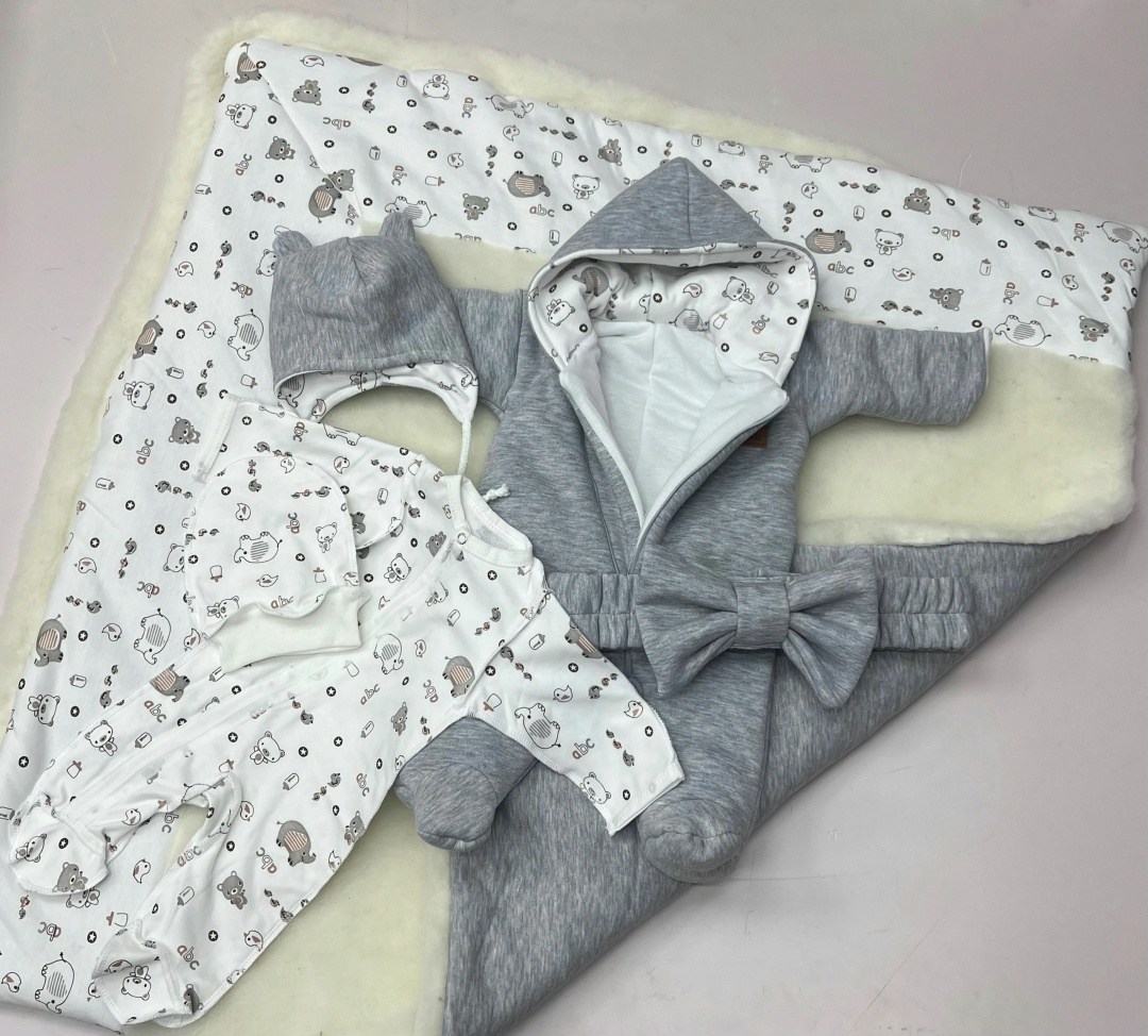 комплект на выписку,конверт на выписку,конверт на выписку для новорожденных,комплект на выписку медвежонок,конверт для новорожденного