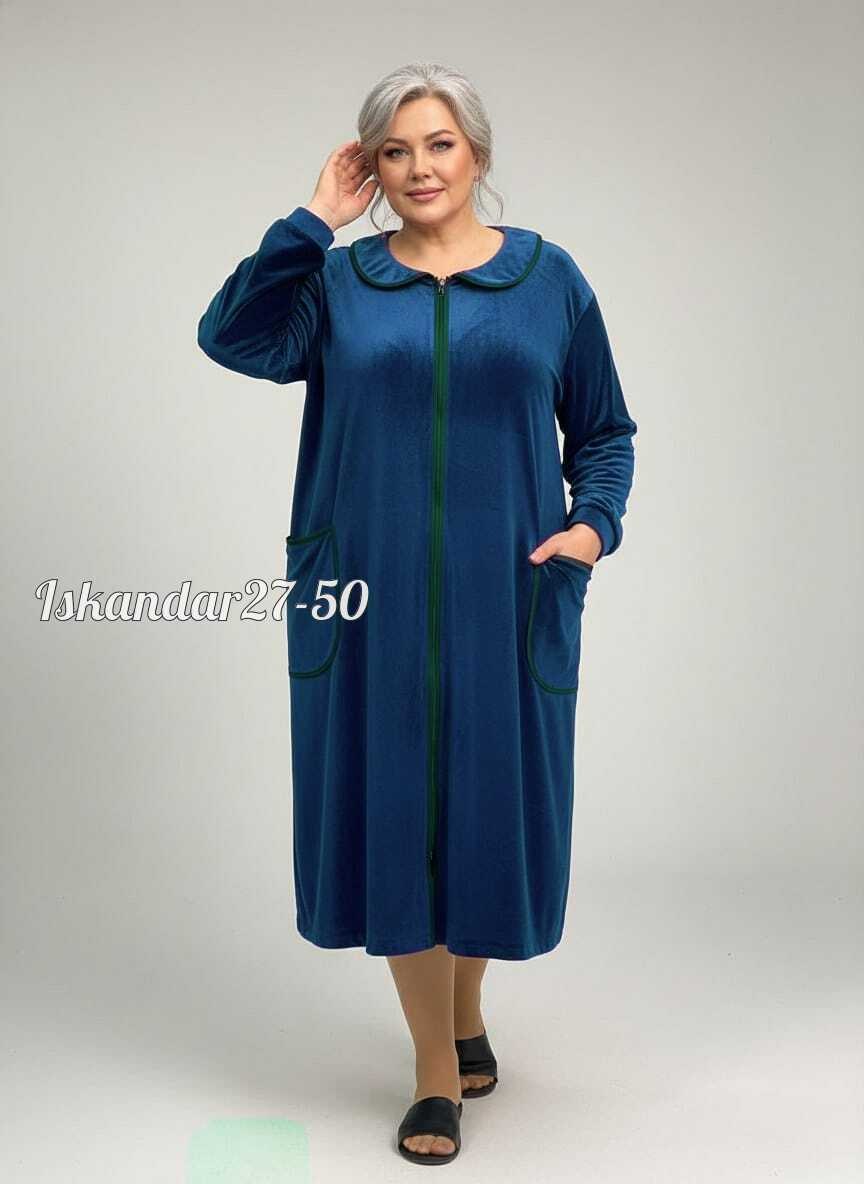 женский велюровый халат,халат для бабушки,халат велюровый,халат женский велюровый на молнии,велюровые халаты больших размеров для женщин