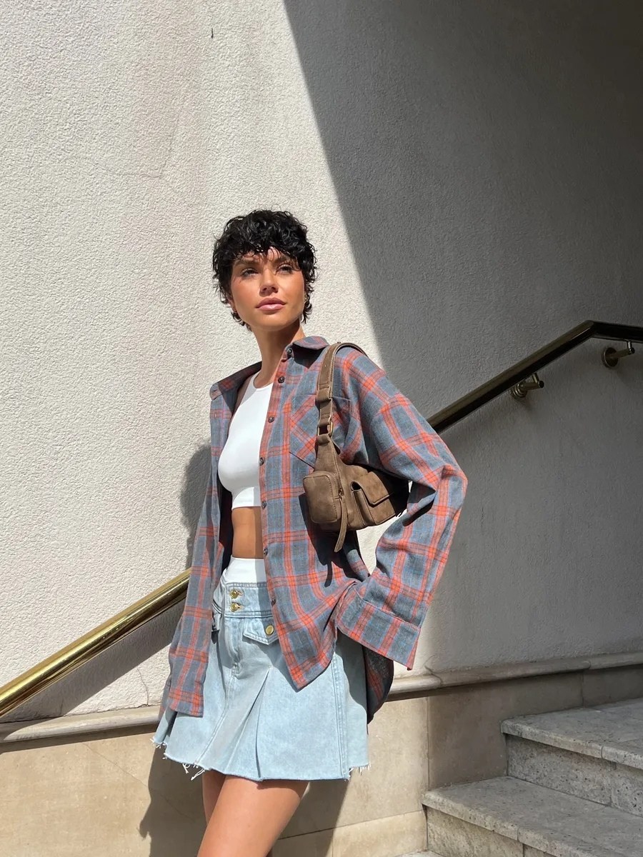 женская рубашка в клетку,клетчатая рубашка женская,рубашка в клетку,женская рубашка,рубашка в клетку женская оверсайз