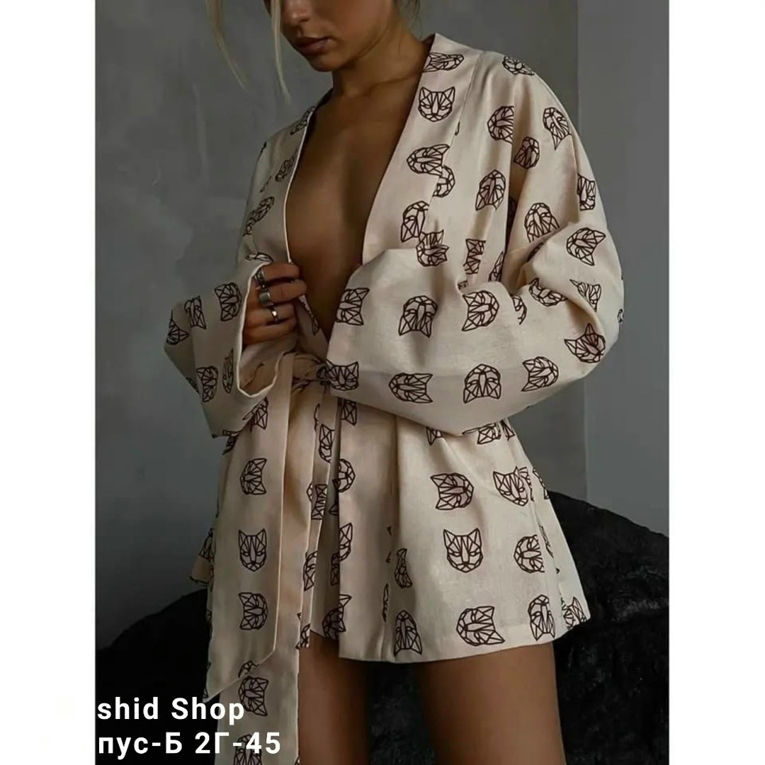 пижама с принтом,пижама кимоно,пижама стильная,женские костюмы,пижамы женски