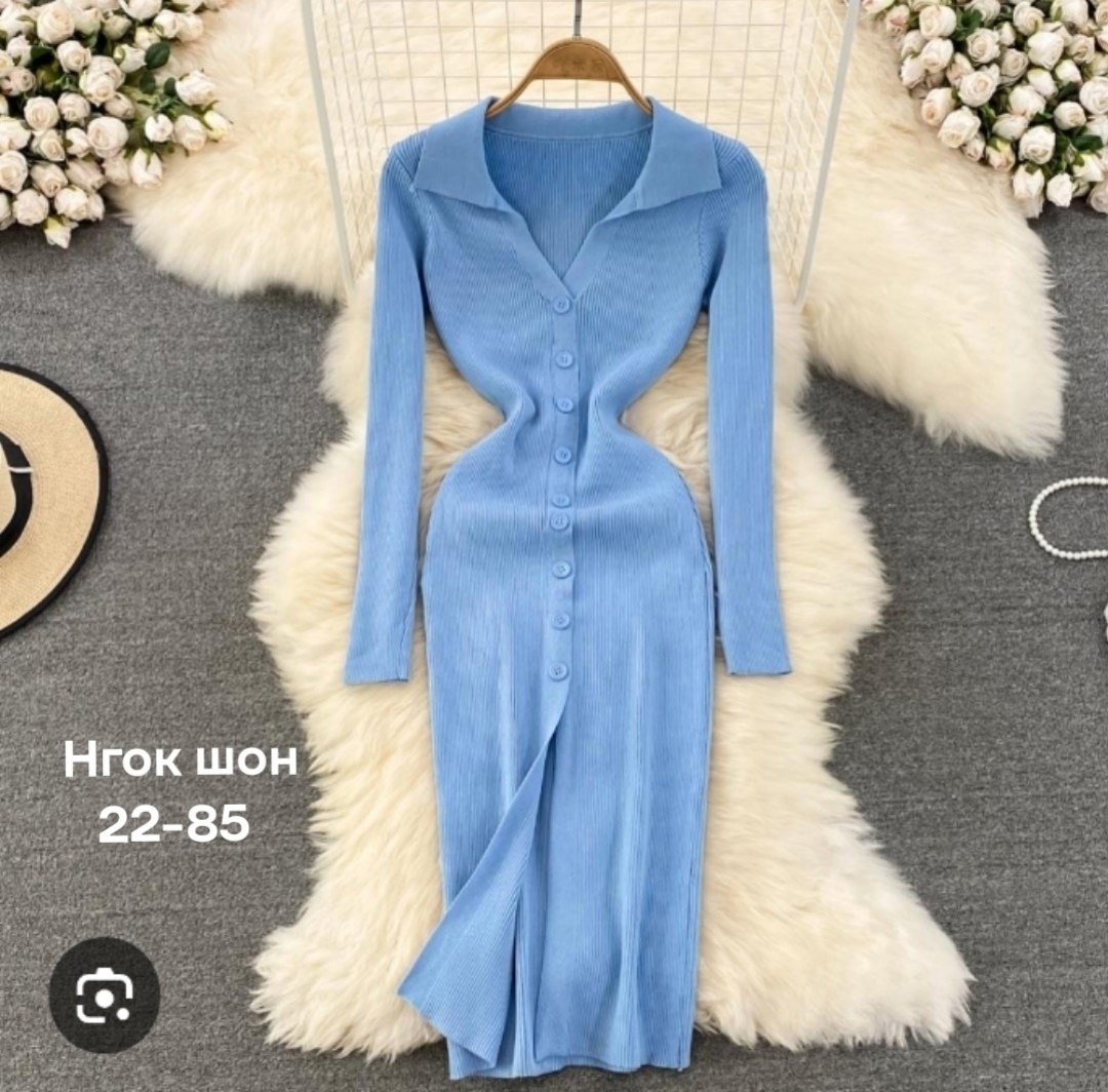 трикотажное платье,женское трикотажное платье,женское трикотажное платье с отложным воротником,трикотажное платье с длинными рукавами,трикотажное платье с воротником