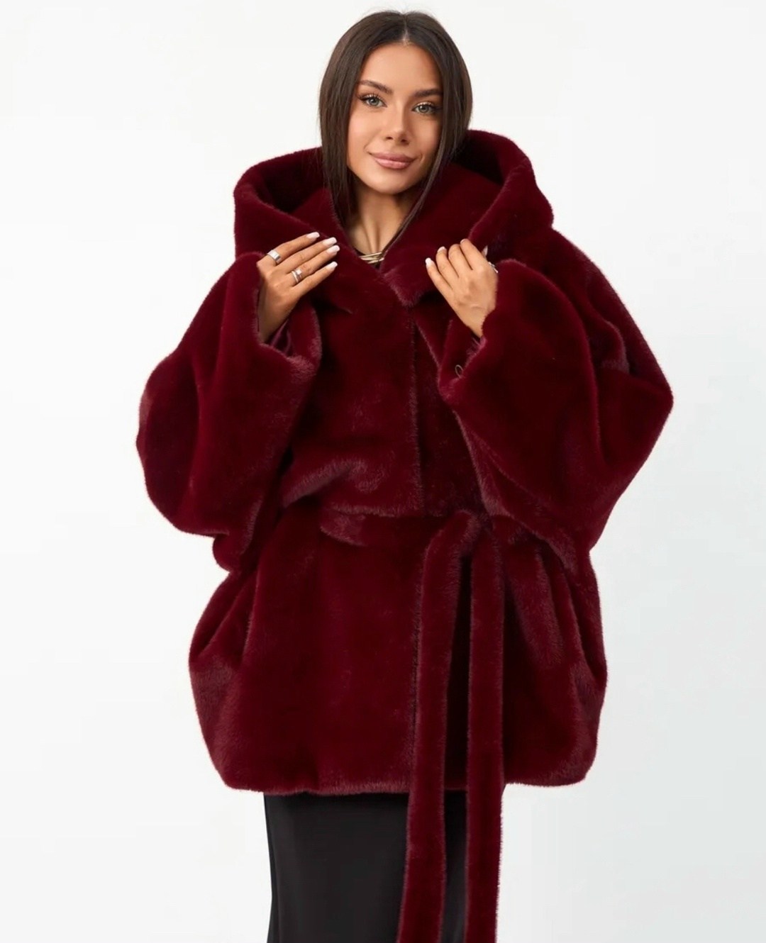 эко шуба,шуба из эко меха,бордовая шуба,пальто женские,пальто демисезонная