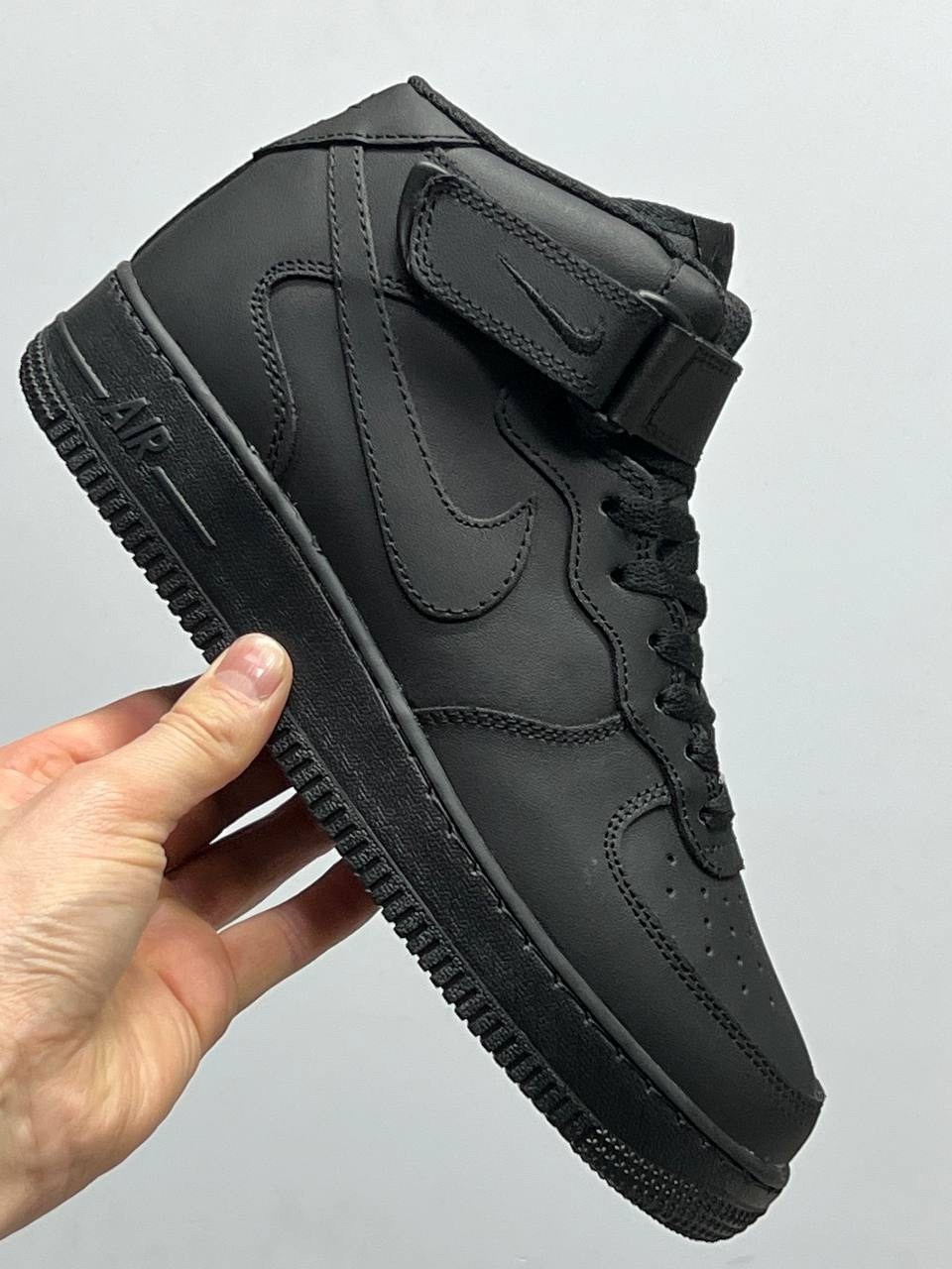 кроссовки nike air force 1 mid black,nike air force 1 mid black,nike air force 1 mid,nike air force 1,кросcовки nike air force 1