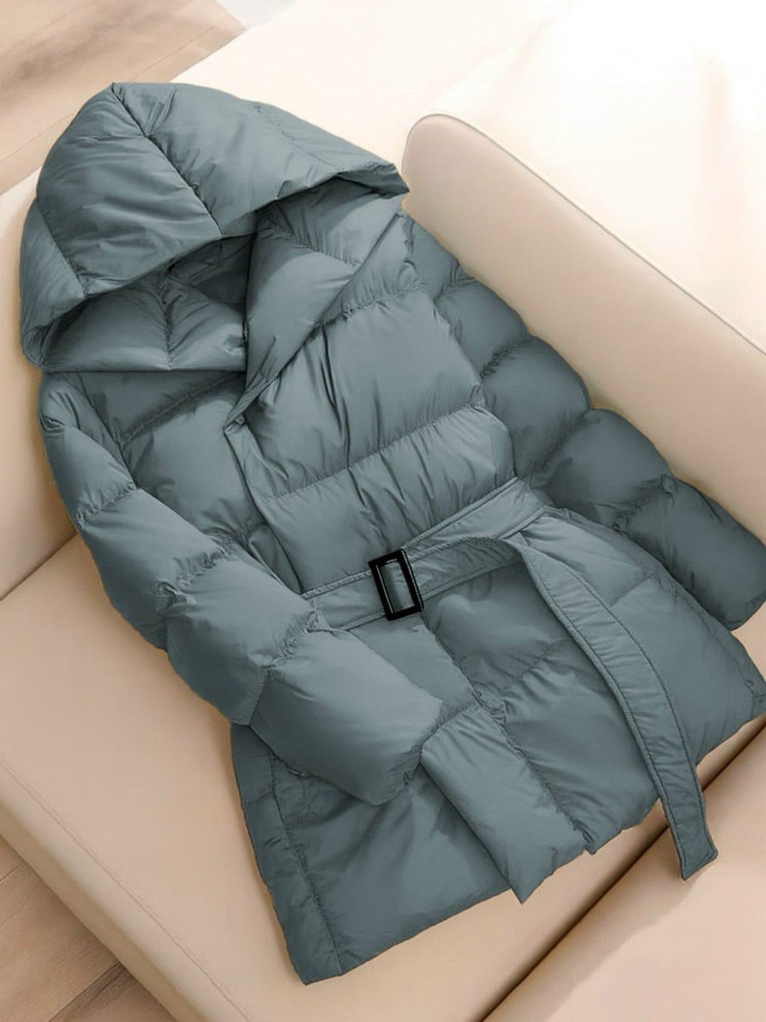 модные пуховики,куртка пуховик,куртка пуховик зимний удлиненный с капюшоном,пуховик куртка зимний,пуховик с поясом