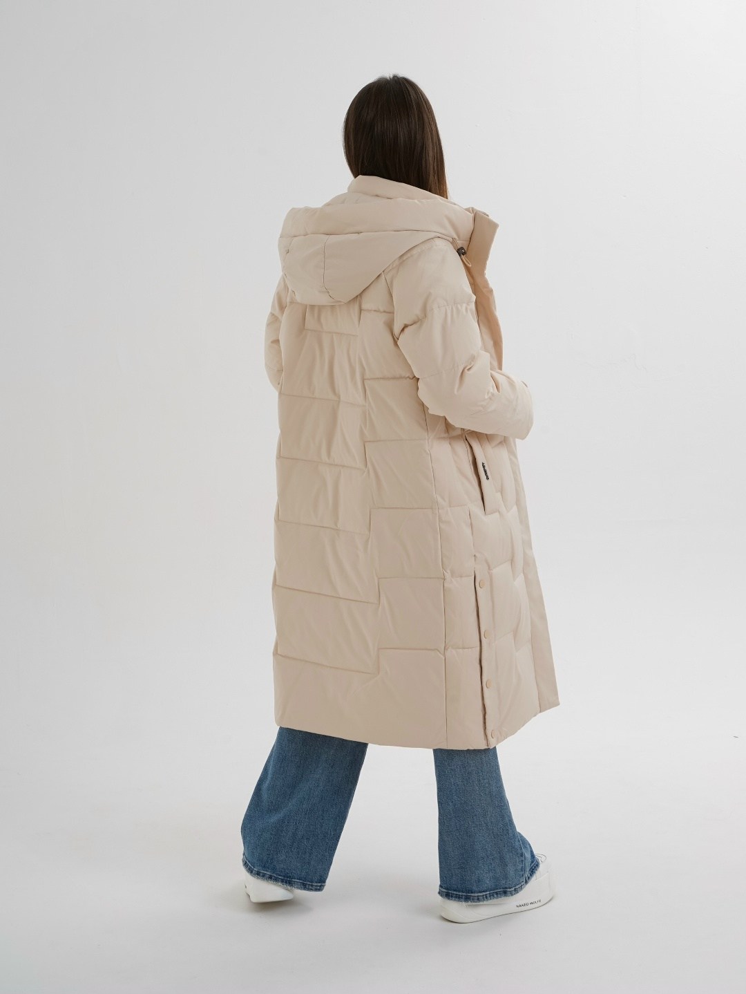 бежевый пуховик,пуховик удлиненный,длинные пуховики,пальто утепленное,пальто пуховик