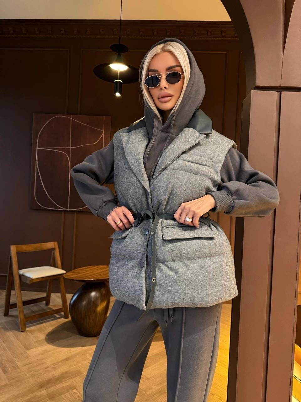 стильные костюмы,костюм тройка женский,жилетка женская,стильная жилетка,костюм тройка с курткой