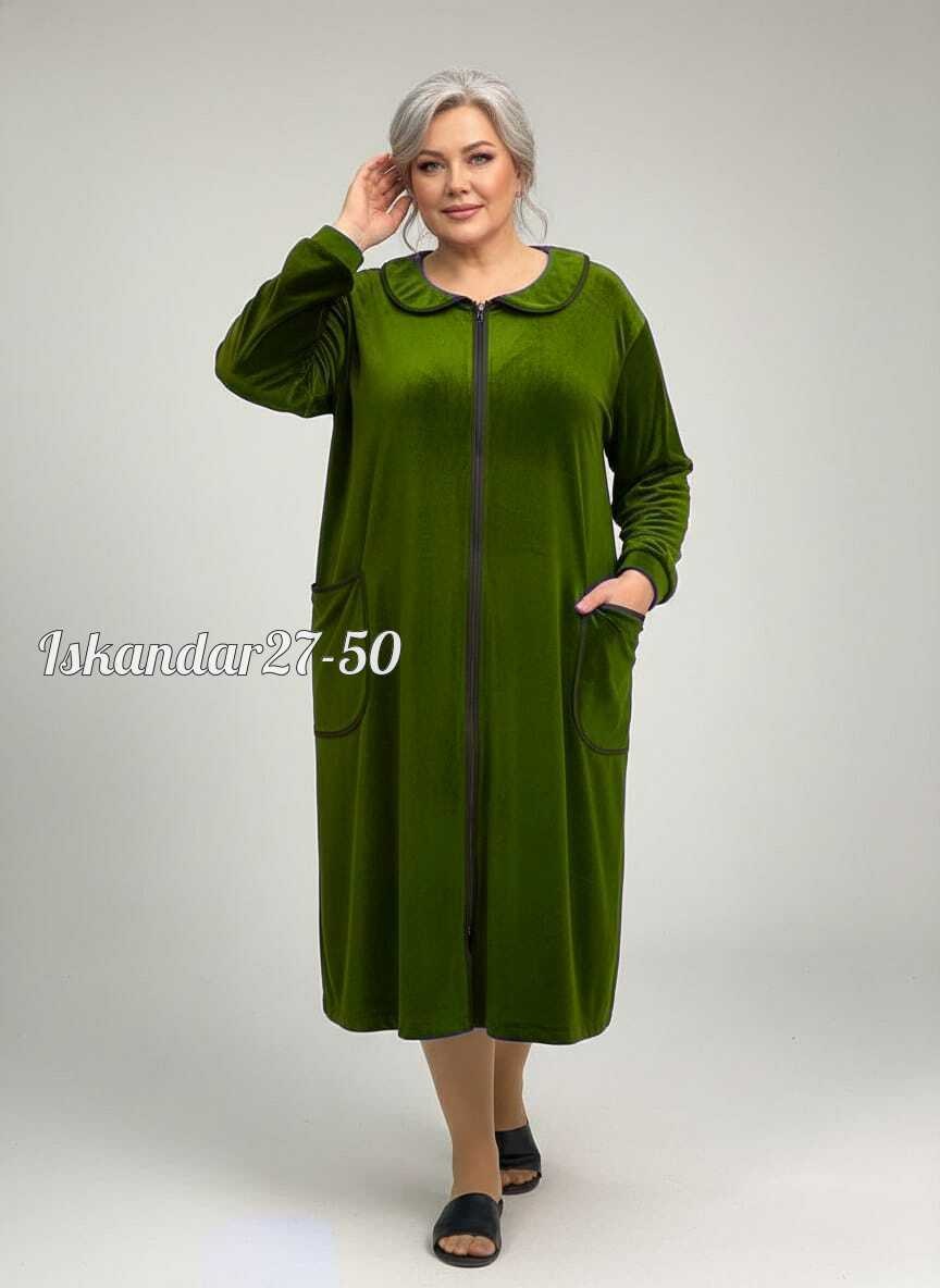 женский велюровый халат,халат для бабушки,халат велюровый,халат женский велюровый на молнии,велюровые халаты больших размеров для женщин