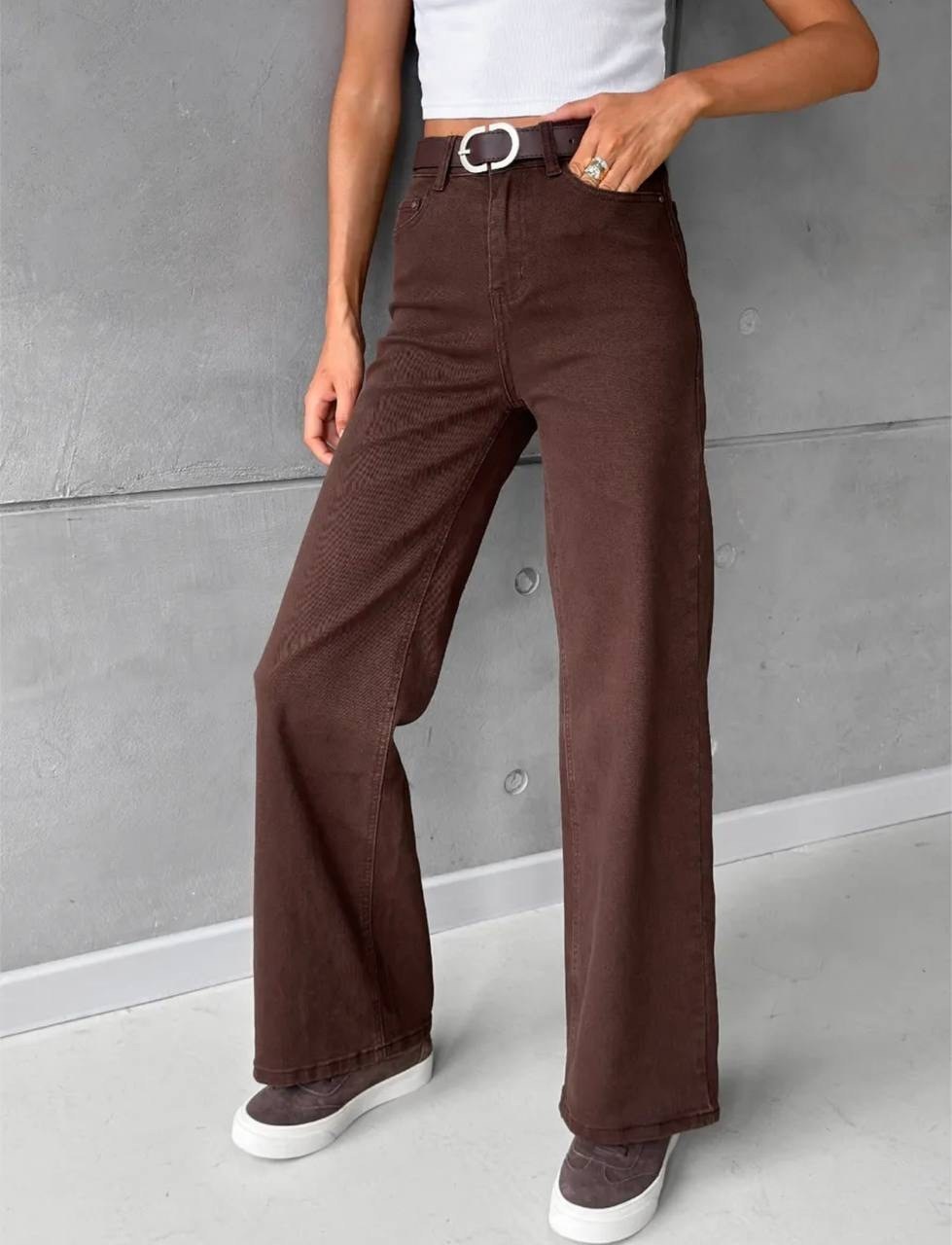 брюки джинсы,коричневые джинсы,коричневые джинсы женские,коричневые джинсы широкие,широкие джинсы