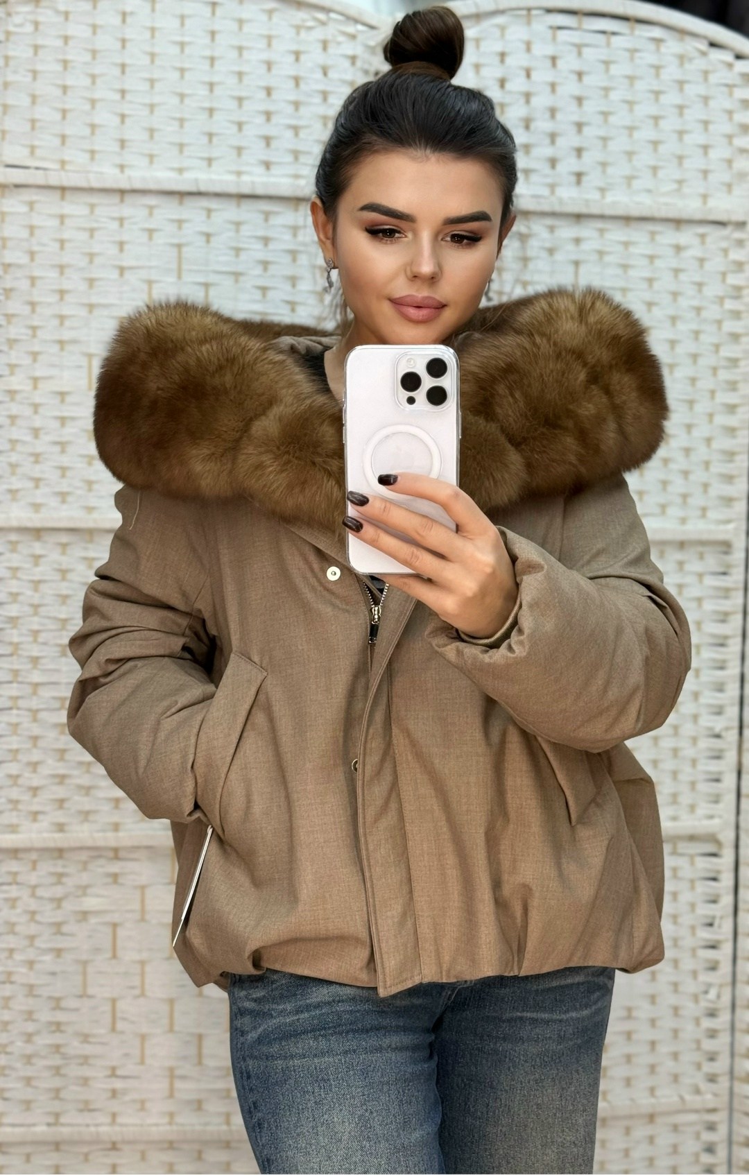 стильные пуховики,пуховики с натуральным мехом,пуховики с мехом,пуховик женский,куртка с мехом