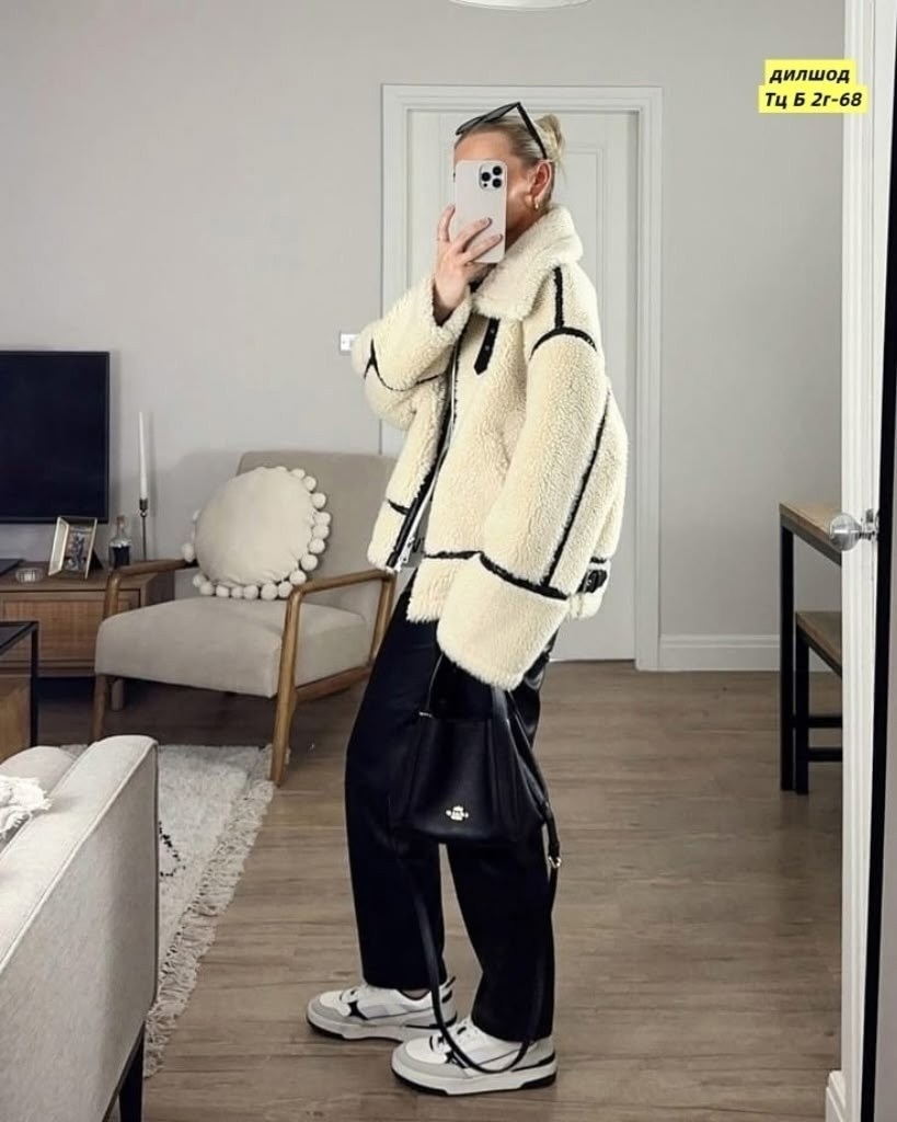 дубленка оверсайз,куртка из искусственного меха,стильная дубленка,дубленка авиатор оверсайз,пальто плюшевое