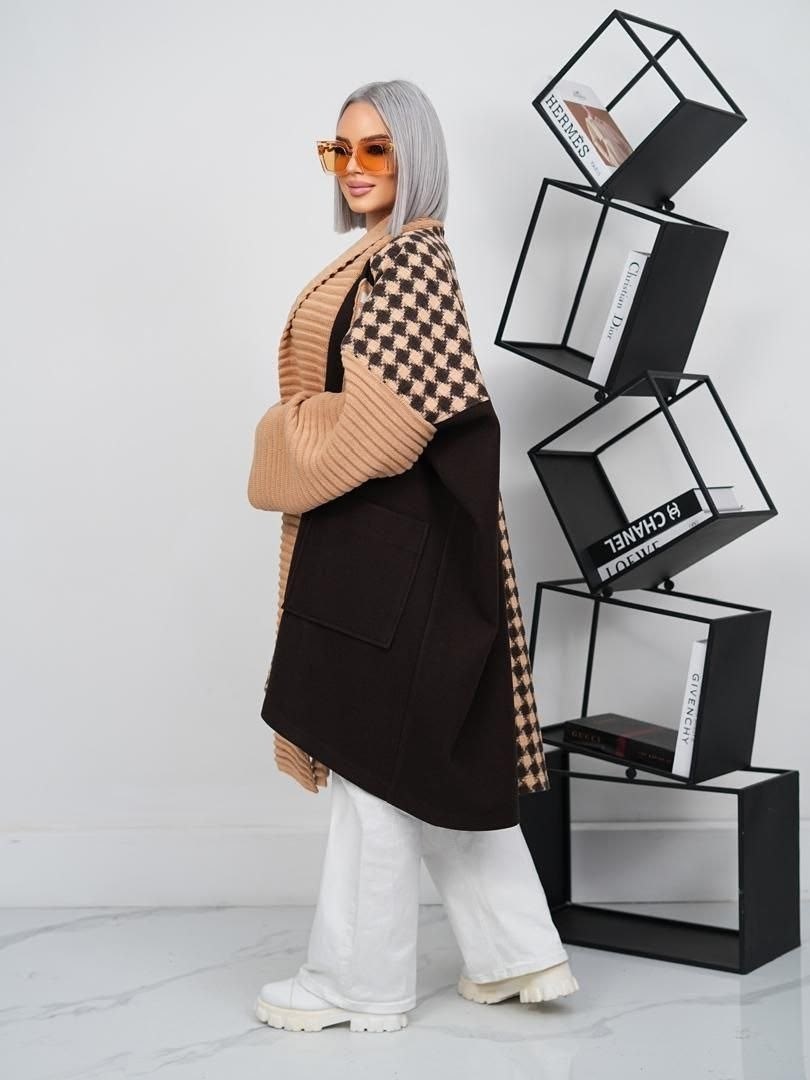 кардиган,кардиган вязаный длинный оверсайз daffy world,кардиган женский,кардиган вязаное,удлиненный кардиган