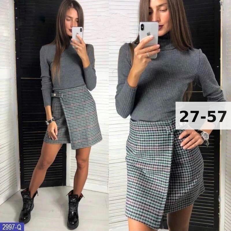 юбка с запахом,юбка женская,юбка серая,юбка,юбки