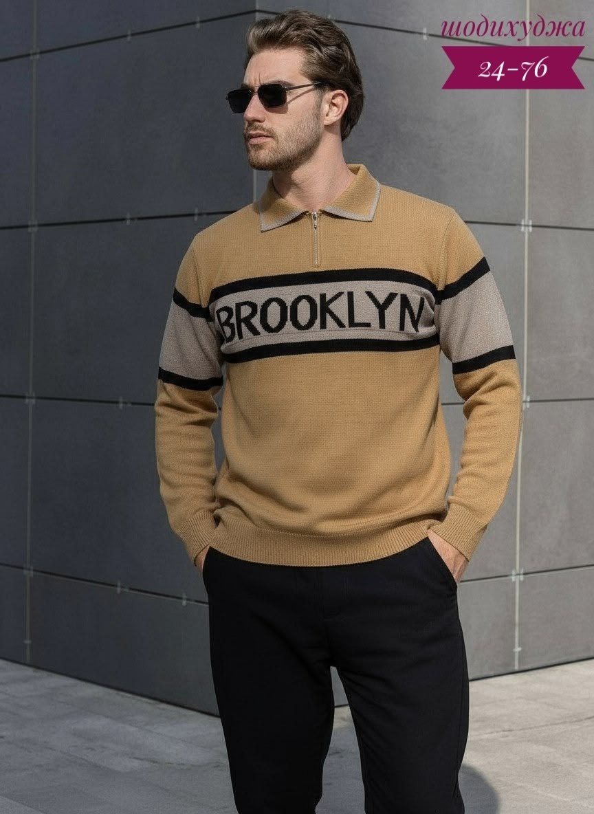 свитер поло мужской,свитер plover wear на каждый день,свитеры мужские,мужские вязаные свитера,свитер джемпер