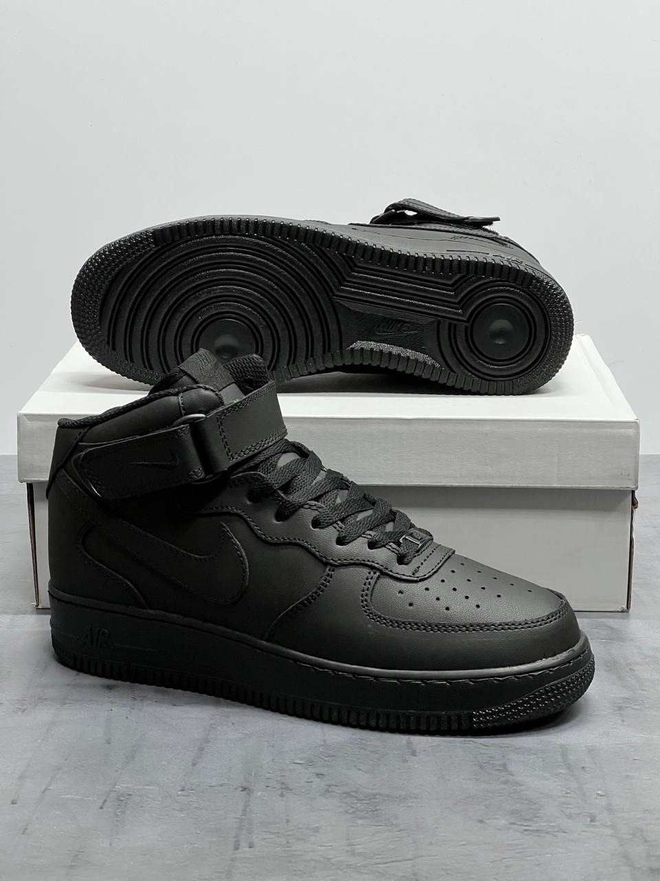кроссовки nike air force 1 mid black,nike air force 1 mid black,nike air force 1 mid,nike air force 1,кросcовки nike air force 1