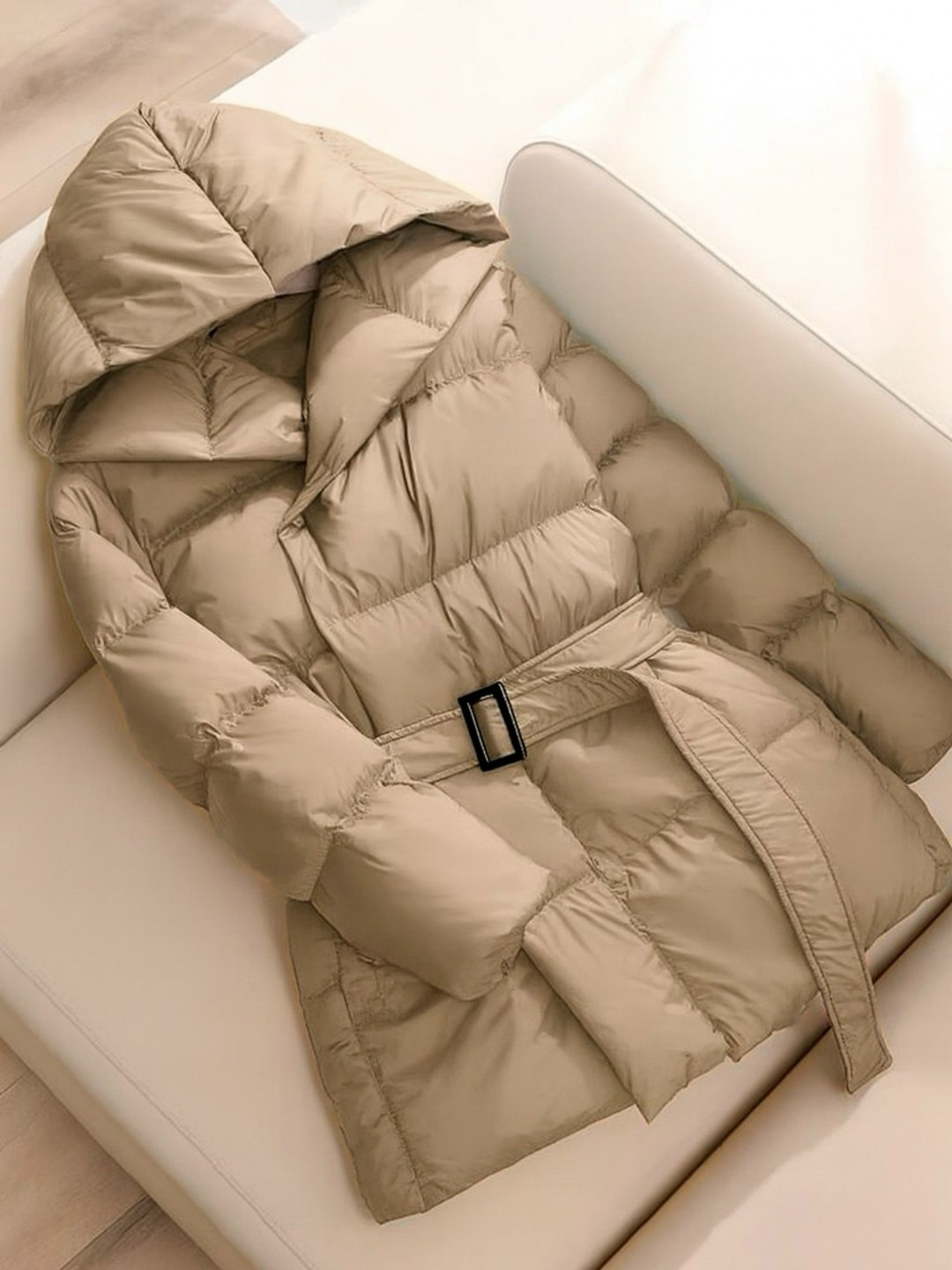 модные пуховики,куртка пуховик,куртка пуховик зимний удлиненный с капюшоном,пуховик куртка зимний,пуховик с поясом