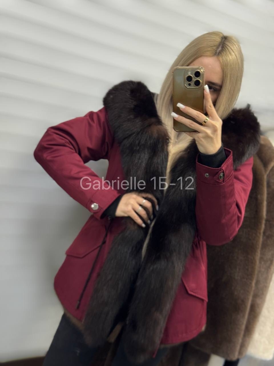 парка женская с натуральным мехом,парка с мехом,парка с натуральным мехом,красная парка с мехом,зимняя парка с мехом "сюзанна" бордо