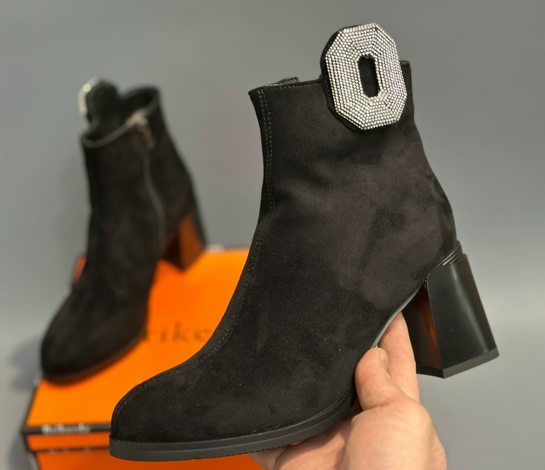 ботильоны женские marino fabiani,,ботильоны женские,ботильоны замшевые,ботильоны черные