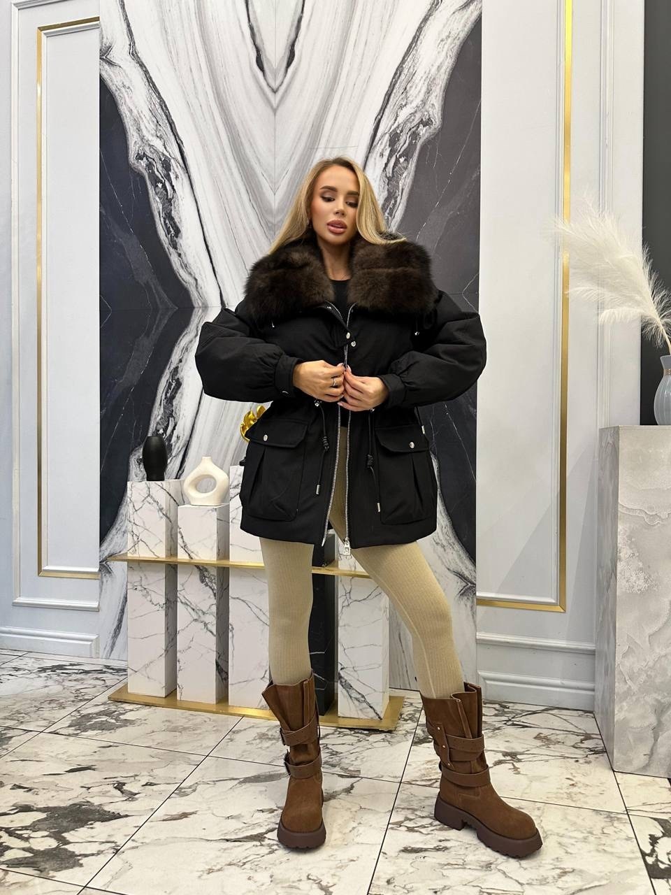 пуховики с мехом,парка с меховым,удлиненная куртка,парка с мехом,зимняя куртка