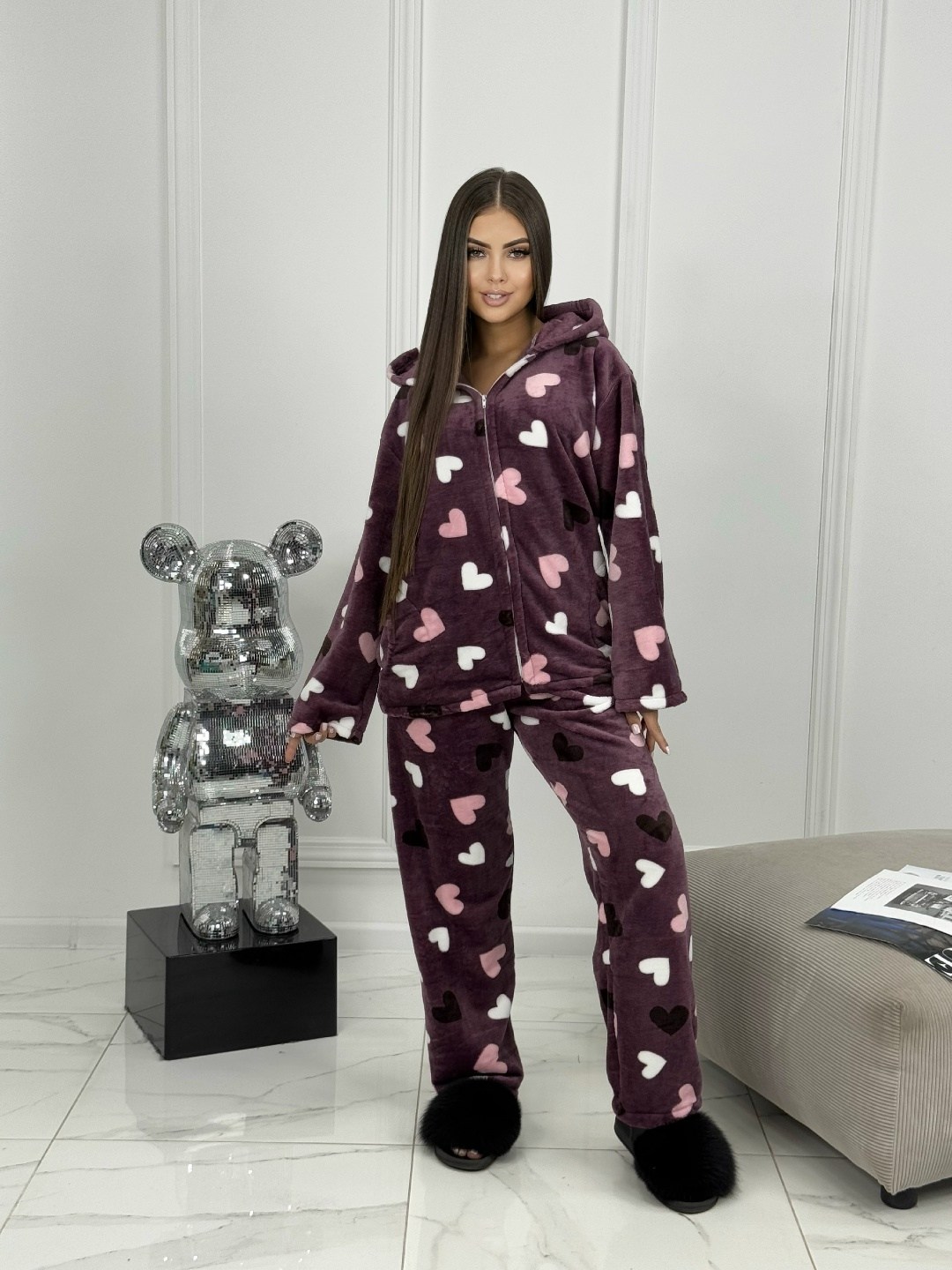 пижама женская теплая,пижама со штанами теплая домашняя,пижама женская,теплая пижама,пижама со штанами теплая домашняя с капюшоном