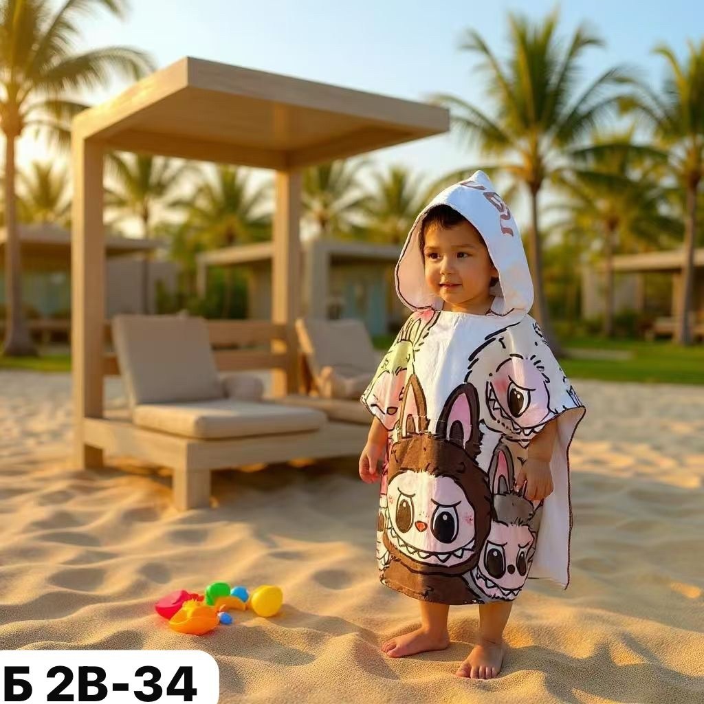 полотенце пончо детское пляжное с капюшоном,полотенце пончо детское,полотенце пончо детское с капюшоном,детские полотенца пончо,полотенце пончо с капюшоном