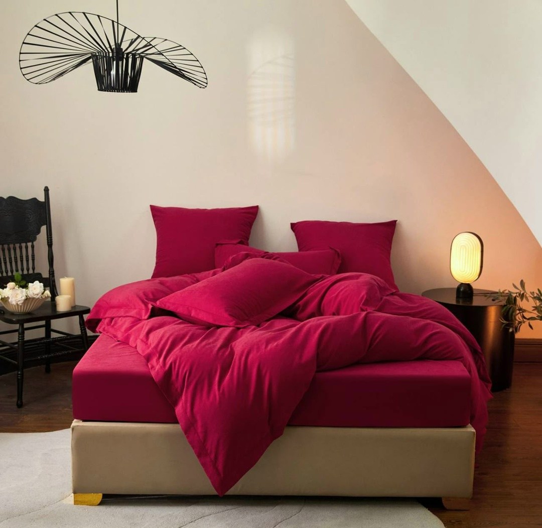 комплект постельного белья,комплект постельного белья urban family малиновый,постельное белье urban family малиновый 713,постельное белье однотонное,комплект постельного белья uniqcute 1.5 спальный по